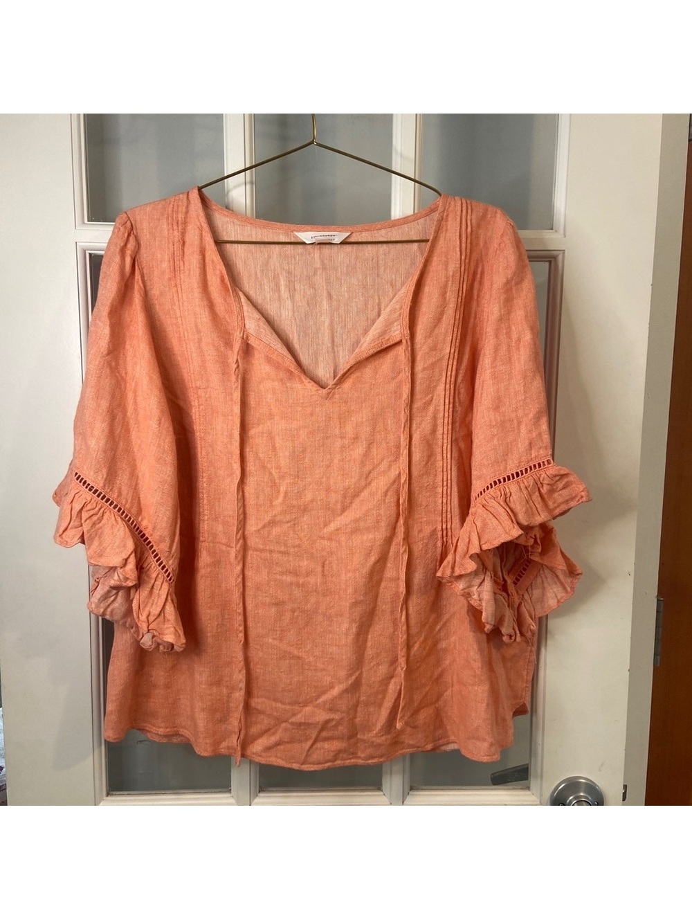 Fairy Ruffle Top Ren Faire Cottage Sz L Boho Cottage Western Prairie Folk